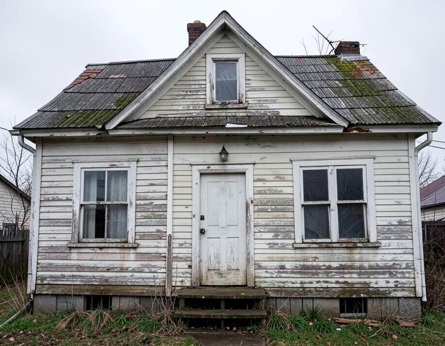 Façade de maison avant les travaux